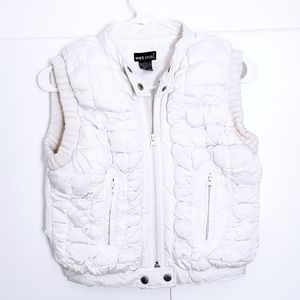 Wet Seal White Puffer Vest